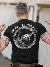 Männer Söhne der Wikinger Norwegen bedrucktes T-Shirt zartstils